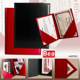 Porta Diplomas con Formato de Carpeta en Color a elegir de formato A4 AWPD 01