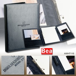 Carpeta de Dossier servicios de habitación hotel cierre en tres partes AWHT 115